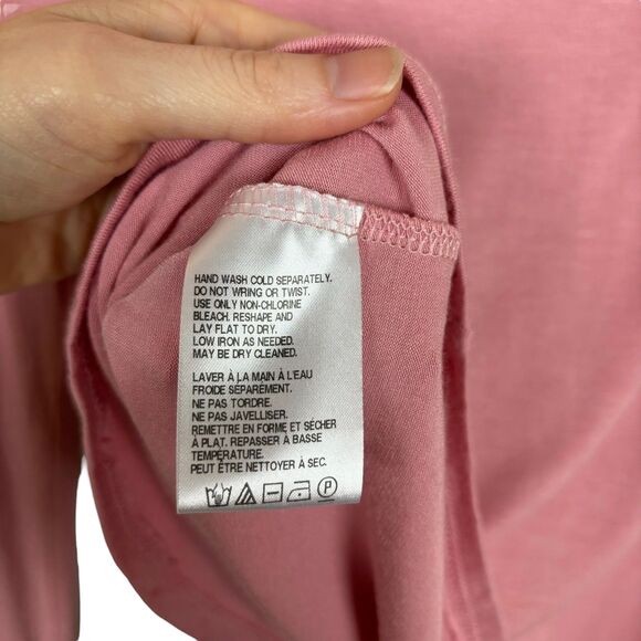 NWT Urban Outfitters Tie Me Up Silence Noise Pink V-Neck Cropped Top Women's XL - Picture 7 of 10